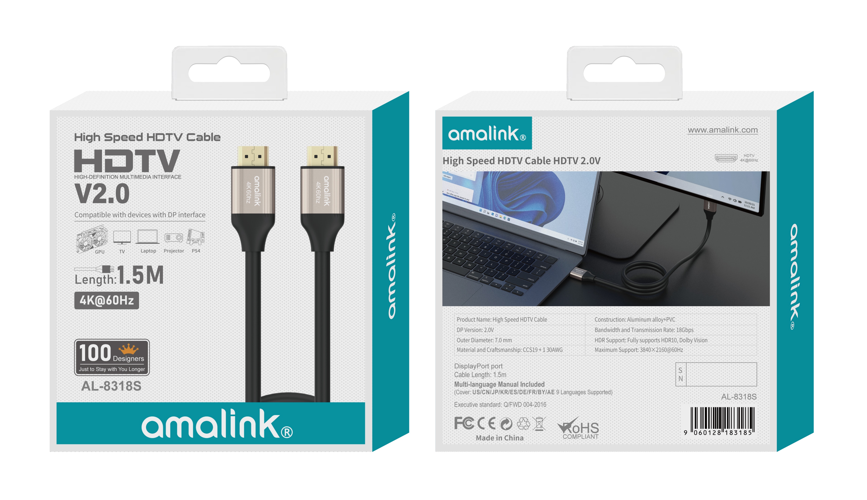 4K@60hz High Speed HDMI Cable