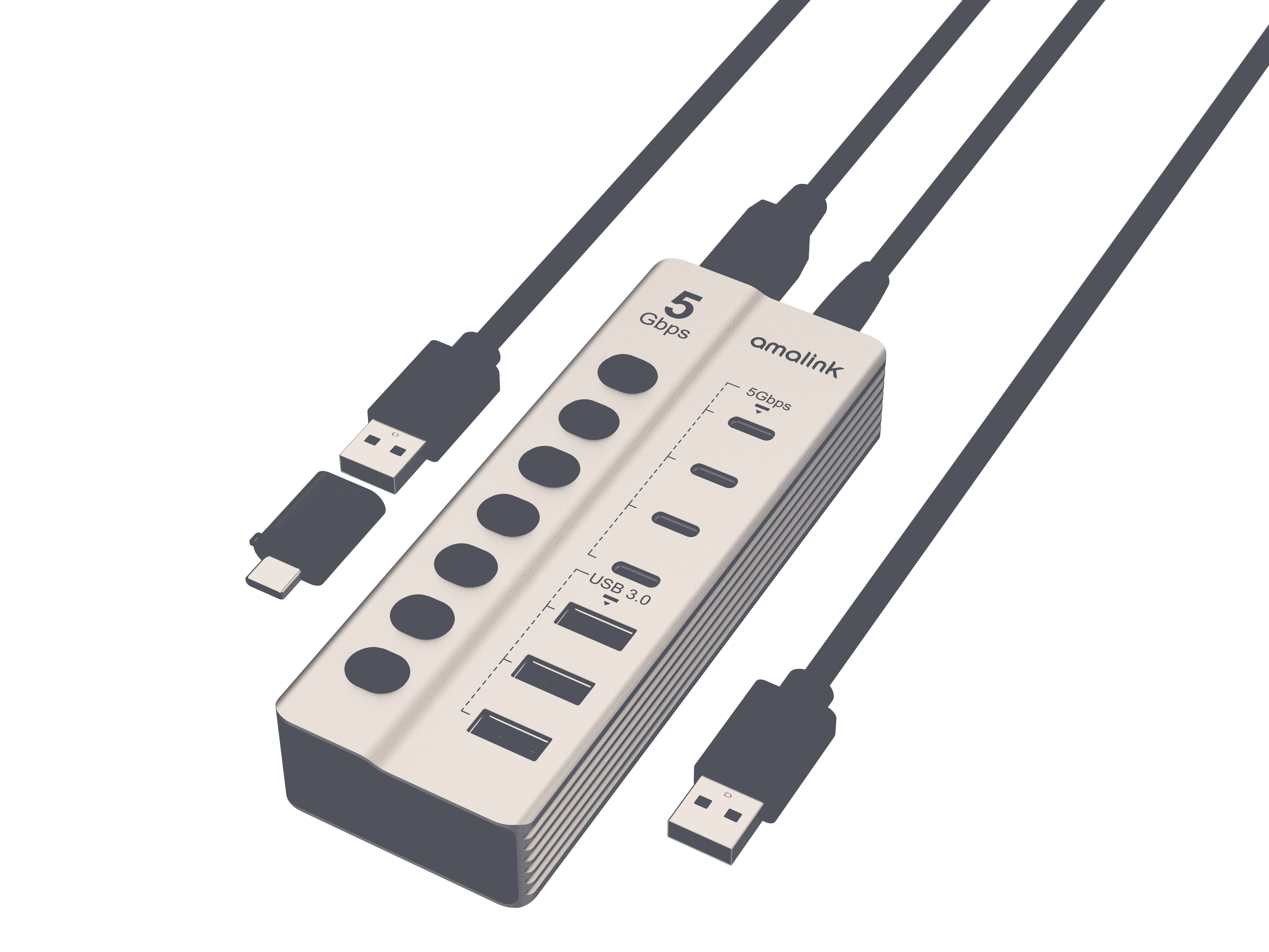 USB 3.07-Ports Hub