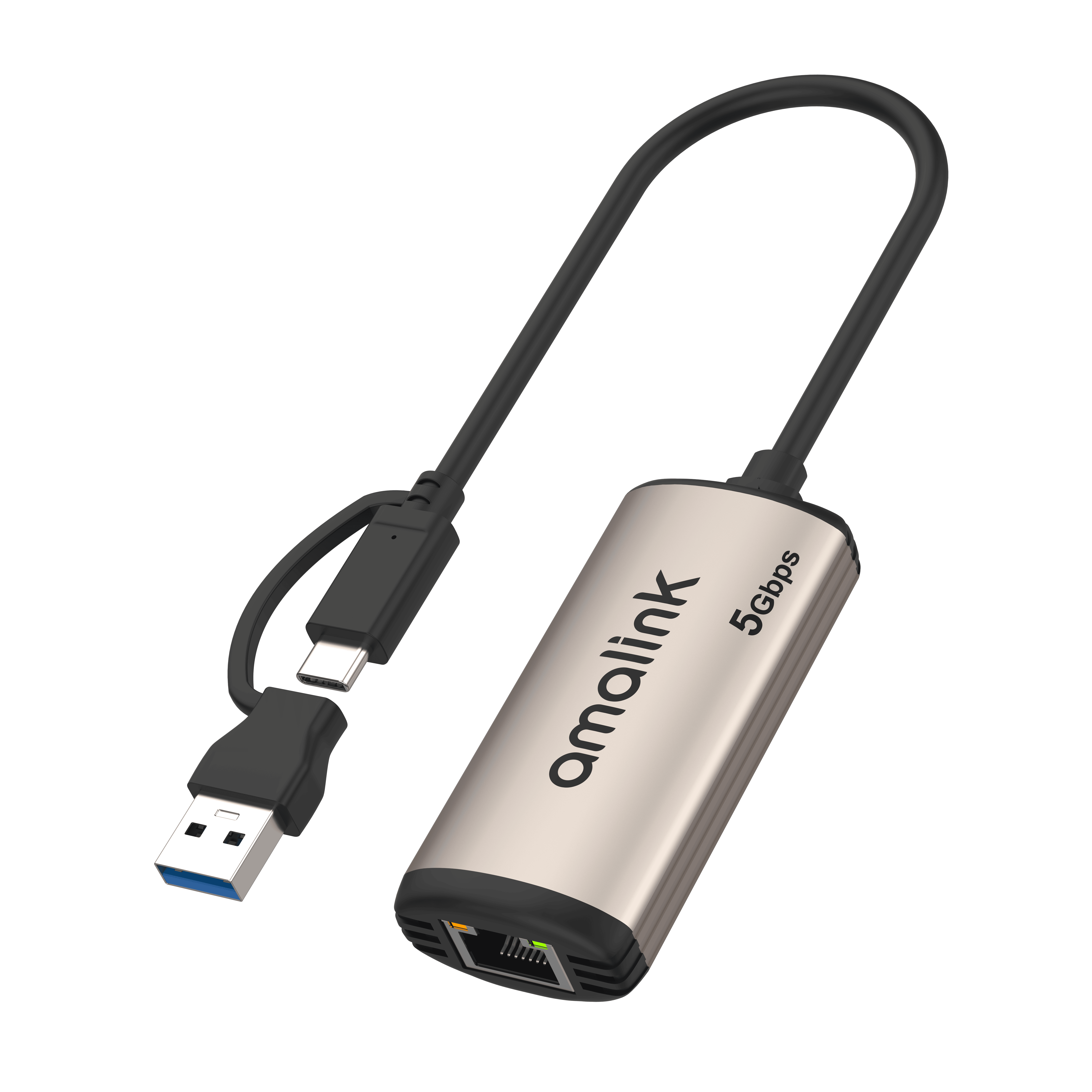 USB-C/USB 3.0 to 5 G Ethernet Adapter